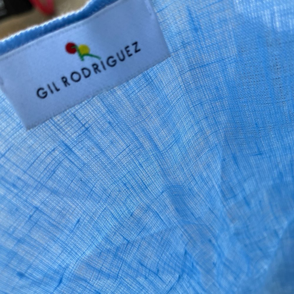 Gil Rodriguez Montecito Linen Dress in Sky - Picture 3 of 5